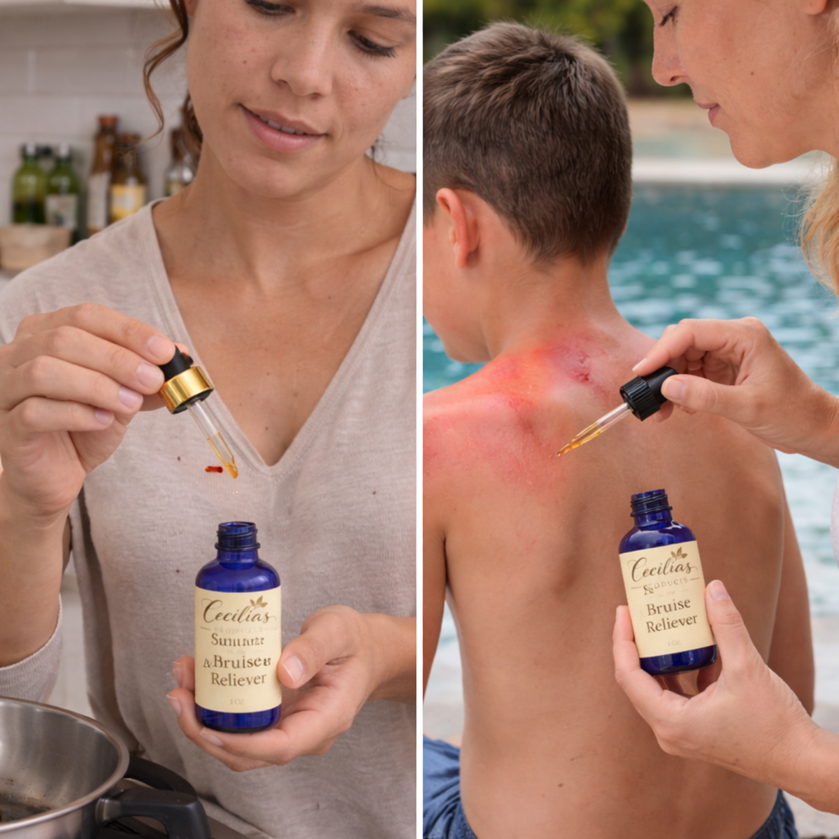 Burns & Sunburn with Aloe Vera