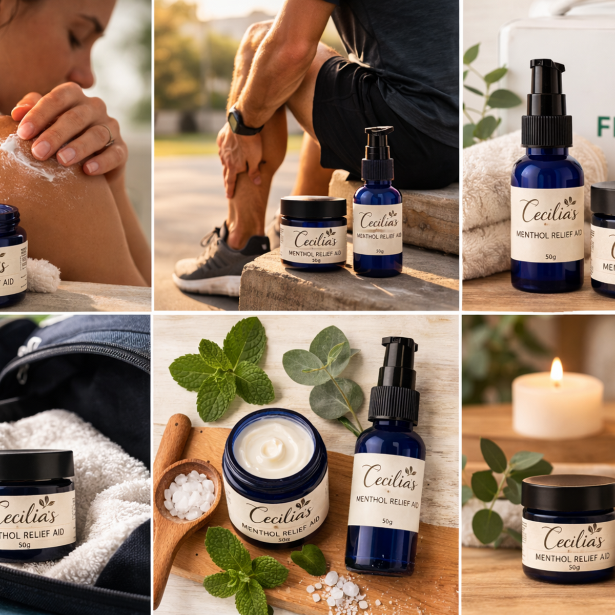 Menthol Relief Aid Cream (for General Pains)